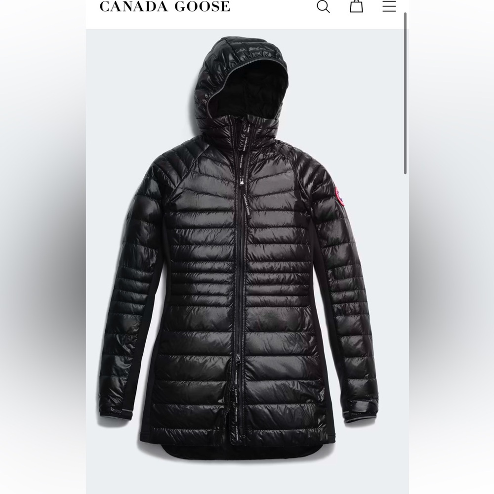 Canada Goose HyBridge Lite Hooded Down Coat Black XS